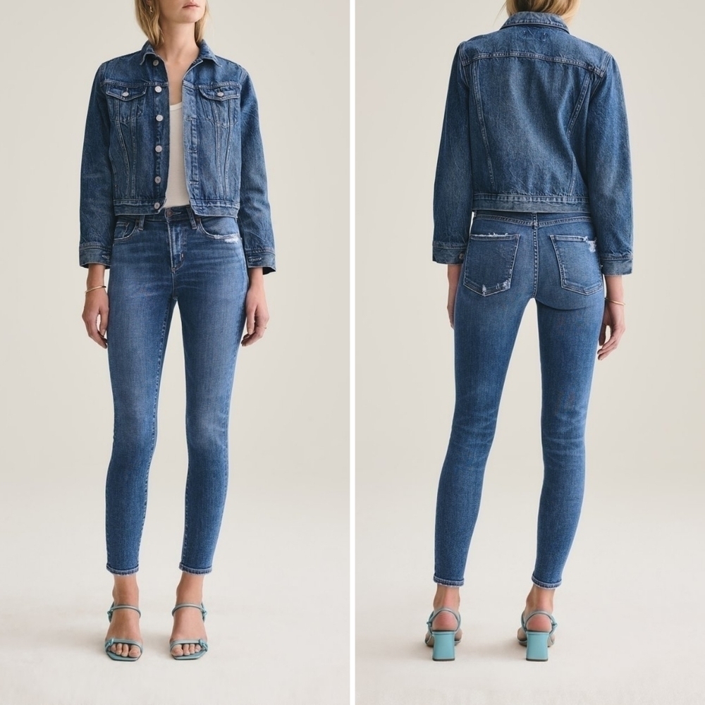 Agolde Sophie Mid Rise Ankle skinny jeans Tame size 24